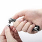 1/4 Inch Mini Double Headed Ratchet Wrench Silver 72-Tooth 5° Quick Release Drive Socket Tool