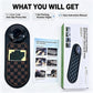 3-in-1 Rotatable Car Dashboard Checkered Anti-Slip Mat - Phone Holder for Car with Parking Number Display, Auto Accessories Interior, Universal Compatible Mounts & Holders