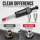 Heavy Duty Grease Fitting Cleaner Tool - 600psi Carbon Steel Spiral Pressure Design, High-Pressure Unclogging Tool for Unclog Blocks, Grease Lines, Excavator Equipment Maintenance