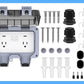 ⚡ LIMITED-TIME 50% OFF! ✨ Outdoor Electrical Outlet with Cover, IP66 Waterproof Square Universal Socket, Weatherproof Exterior Wall Electrical Box with Switch & Indicator Light 🔒