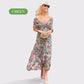 🌸New Arrival 50%OFF💖 Women's Off-the-Shoulder V-Neck Printed Dress