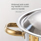 Garvee Round Professional Stainless Steel Chafing Dish 5QT Round Buffet Server & Warmer Rust Resistant Casserole Cooking Container