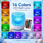 Ocean Wave Projector Light, 16 Colors Northern Lights, Water Ripple Effect with Remote, Touch Control Shower Lamp, Rechargeable Ambient Night Light, for Bedroom, Room Decor, Ceiling Projection Stuff-Shower Mood Light-Bathroom Night Light-Ambient Lighting