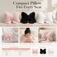 🌸Soft Minimalist Bowknot Throw Pillow with Detachable Design Decorative Lumbar