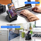 Wireless Induction Speaker 5-in-1 Bluetooth Speaker with Phone Stand,Stereo Sound, 3500mAh Rechargeable, 8 RGB Ambient Light, 360° Adjustable Holder for iPhone/Android/iPad