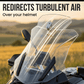 ❄️Summerfresh 50% Off!🏍️Adjustable Motorcycle Wind Deflector – Universal Windscreen Spoiler for Helmet Vibration, Wind Noise & Turbulence
