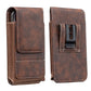 Belt Phone Holder with Magnetic Closure – Sturdy Smartphone Holster with Clip, Belt Loop & Card Slot