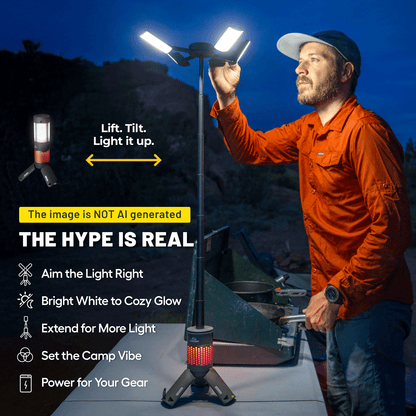 ❄️Summerfresh 50% OFF!⛺Rechargeable Camping Light with Adjustable Stand – 5-in-1