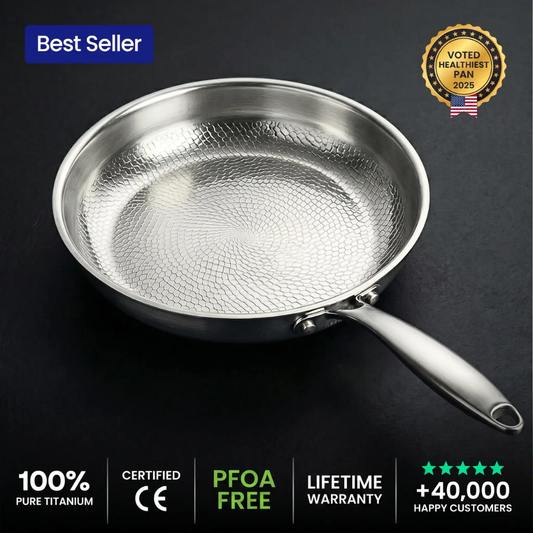 🔥Anniversary Sale 70% OFF!🍳100% Pure Titanium Pan For A Toxin-Free Kitchen