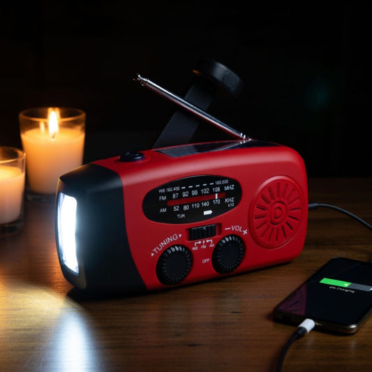 🎃Halloween Deal 50% OFF!📻Solar & Hand-Crank Emergency Radio – AM/FM, Torch, SOS & Backup Power