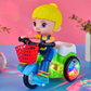 🎉 2026 Sale — Over 26,000 Sold!🛴 Kids Electric Light‑Up Stunt Trike‑With Music & Removable Doll ⚡