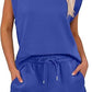 💕2025 Hot Sale 49% OFF🔥2025 New Women's Cap Sleeve Crewneck Top & Drawstring Shorts 2-Piece Set