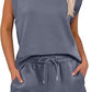 💕2025 Hot Sale 49% OFF🔥2025 New Women's Cap Sleeve Crewneck Top & Drawstring Shorts 2-Piece Set