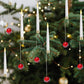 50% OFF!🎄Hanging LED Christmas Tree Candles – Magical Flickering Glow with Remote & Timer