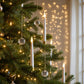 50% OFF!🎄Hanging LED Christmas Tree Candles – Magical Flickering Glow with Remote & Timer
