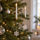 50% OFF!🎄Hanging LED Christmas Tree Candles – Magical Flickering Glow with Remote & Timer