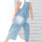 💖LAST DAY SALE 50% OFF💖Women's Cute Casual Button Jumpsuit Ripped Denim Overalls