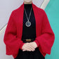Fashion hollowed-out knitted shawl jacket