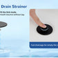 Upgraded 3-in-1 Bathroom Sink Drain Strainer, Universal Pop-Up Plug, Removable Stainless Steel Basket-Style Hair Catcher, 1.1–2.36-inch Sink Plug, Brass Cartridge, Matt Black