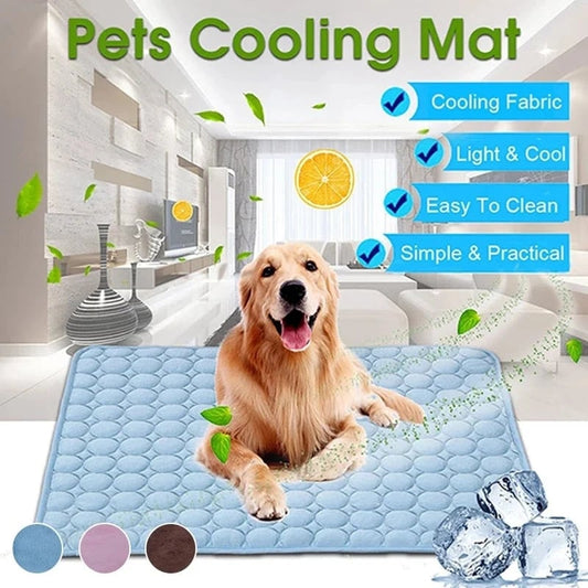 🐶🐱🐾 Cooling Pet Pad Multi‑Size – Breathable, Washable, Non‑Slip – Dog Bed, Sofa Cover, Car Seat Mat – Supports up to 80kg – 3 Colours Available
