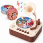 Mini Phonograph for Kids,with 24 Durable PVC Cards, 56 Stories, 14 Classical Music Pieces and 36 Nursery Rhymes