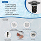 Hibbent Upgraded 3-in-1 Sink Drain Filter, Universal Pop-Up Stopper, Removable Stainless Steel Basket-Shaped Hair Catcher