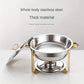 Garvee Round Professional Stainless Steel Chafing Dish 5QT Round Buffet Server & Warmer Rust Resistant Casserole Cooking Container