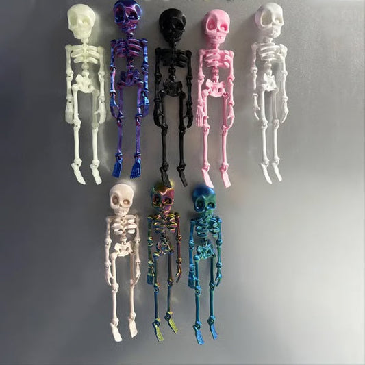 🎃3D Printed skeleton Mini Statues - 3D Printed Home Decor Items, 3D Printed Products for Fun Room Decoration, Animal Decorative Mini Statues, Statues, Suitable for Everyone as Stress Relief Holiday Gifts (Halloween, Christmas)