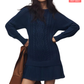 💗2025 Hot Sale💗Women's Cable-Knit Mini Sweater Dress