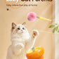 Electric Cat Wand Toy for Indoor Cats, 2026 New Interactive Automatic Retractable Cat Teaser with Plush Ball, Fuzzy Ball Launchers Enrichment Toy for Kittens Adult Multi Pet Households