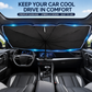 ☀️Car Sunshade – Effective Heat Insulation, UV Block & Easy Foldable Auto Windshield Protector