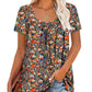 ⏰Hot Sale 50% Off-Women's Summer Pleated Printed Short-Sleeves🔥