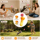 Electric Cat Wand Toy for Indoor Cats, 2026 New Interactive Automatic Retractable Cat Teaser with Plush Ball, Fuzzy Ball Launchers Enrichment Toy for Kittens Adult Multi Pet Households