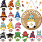 🎄Interchangeable Wooden Gnome Welcome Sign🎈
