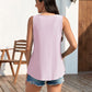 🔥Hot Sale 50% OFF💥Womens Tank Tops Sleeveless EyeletEmbroidery Scoop Neck Loose Fit Casual SummerFlowy