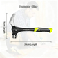 Adjustable Nail Puller Hammer, Magnetic Nail Starter, Anti-Slip Shock-Absorbing Handle, Claw Hammer for DIYers in Workshop, Construction & Remodeling