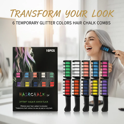 🎨🌈Temporary Hair Dye Chalk Comb- Cruelty Free🪮