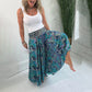 💕Ethnic Paisley Print Elastic Patchwork-Waist Lightweight Pants🌸