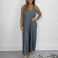 🔥HOT SALE 5O% OFF 🔥V-Neck Sleeveless Wide Leg Long Pants Jumpsuit