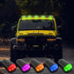 Colorful LED Solar Powered Car Roof Light
