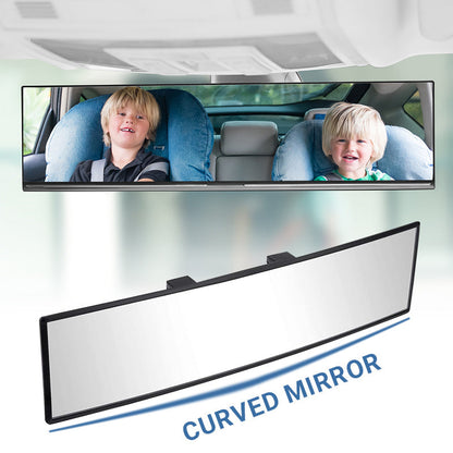 🚗 50% OFF NOW!👀 Careluxpro Wide Car Curved Rear View Mirror – Wide Angle & Blind Spot Reducer – Universal Easy Clip-On 🛡️