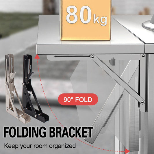 🛋️ 49% OFF NOW! 📚 Instant Fold Multi-Use Bracket – Declutter Kitchen/Study, Space-Saving & Sturdy Organizer in Seconds ✨