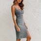 🌸 Spring Specials! 🌸 Adjustable Strap U-Neck Split Denim Bodycon Cami Dress