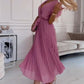 🌸Spring Specials🌸 Women's Solid V-Neck Pleated Flowy Dress