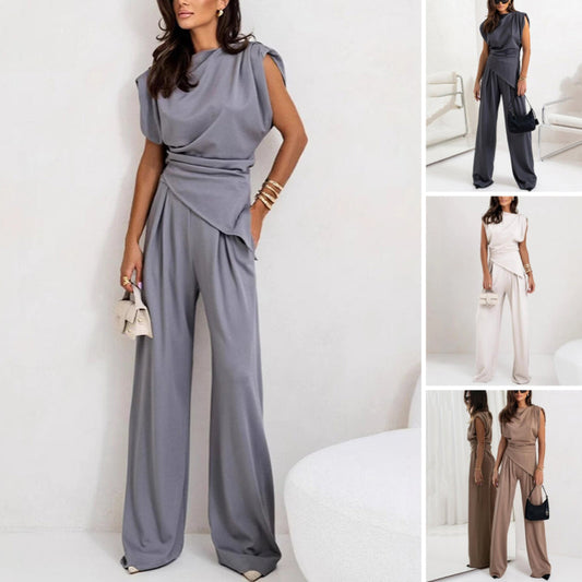 💖Limited Sale 50% OFF🌸Women’s Elegant Solid Color Two-Piece Set