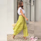 Women’s Elegant V Neck Top & Wide Leg Pants Two-Piece Set