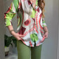 🌸Spring Specials💐Women's Printed Button Shirt & Pants (2-Piece Set)
