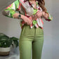 🌸Spring Specials💐Women's Printed Button Shirt & Pants (2-Piece Set)