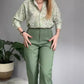 🌸Spring Specials💐Women's Printed Button Shirt & Pants (2-Piece Set)