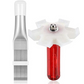 AC Fin Comb and Condenser Fin Straightener Cleaner, Durable Stainless Steel Evaporator Radiator Repair Tool, Adjustable Air Conditioner Fin Cleaning Brush for Home and Car AC Units